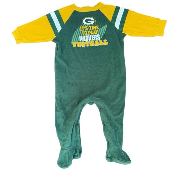 NFL Green Bay Packers Baby "IT'S TIME TO PLAY Packers Football" Onsie Size 6-9M - Picture 3 of 5